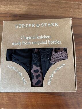 Brand New Stripe and Stare Mesh Original Brief Four Pack